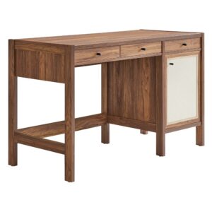 Capri 49" Wood Grain Office Desk by Modway in Walnut by Modway