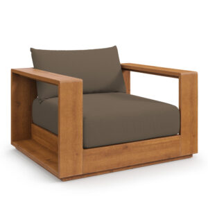Tahoe Outdoor Patio Acacia Wood Chair in Natural Cocoa by Modway