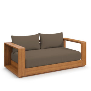 Tahoe Acacia Wood Outdoor Patio Acacia Wood Loveseat in Natural Cocoa by Modway