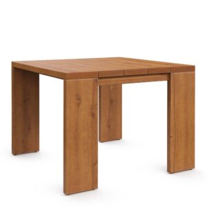 Tahoe Outdoor Patio Acacia Wood Side Table in Natural by Modway