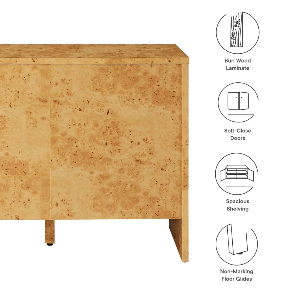 Hudson 40" Burl Wood Sideboard in Natural by Modway - Image 3