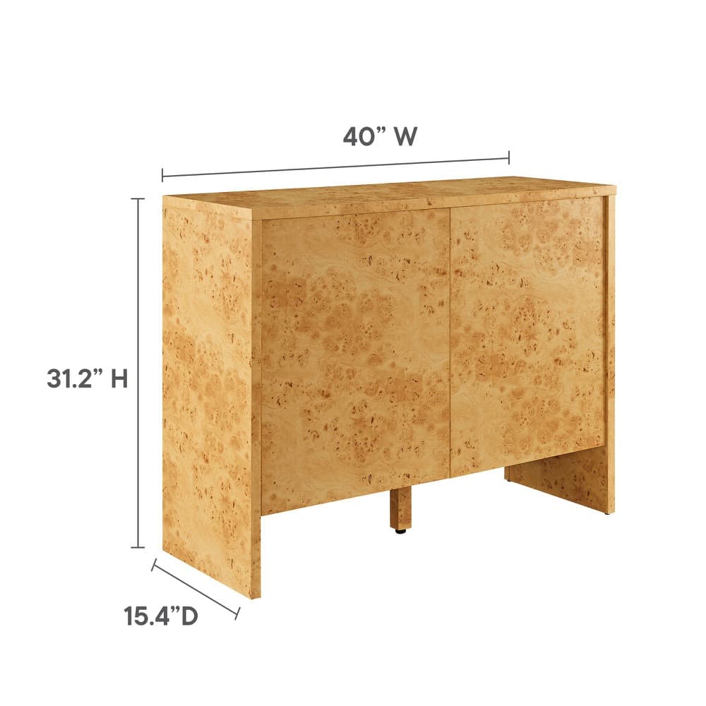 Hudson 40" Burl Wood Sideboard in Natural by Modway - Image 2