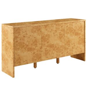 Hudson 60" Burl Wood Sideboard by Modway in Natural by Modway