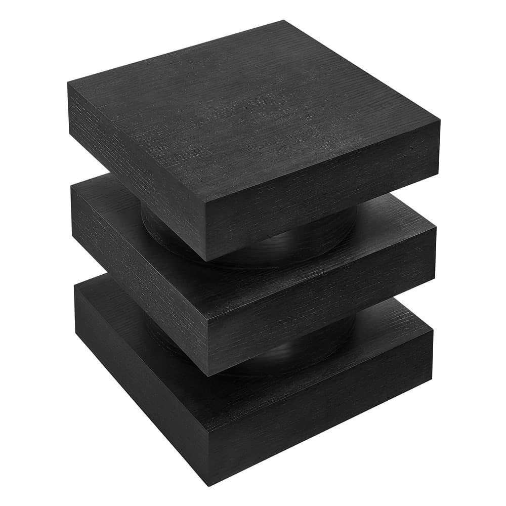Perpetuate Totem End Table in Black by Modway - Image 5