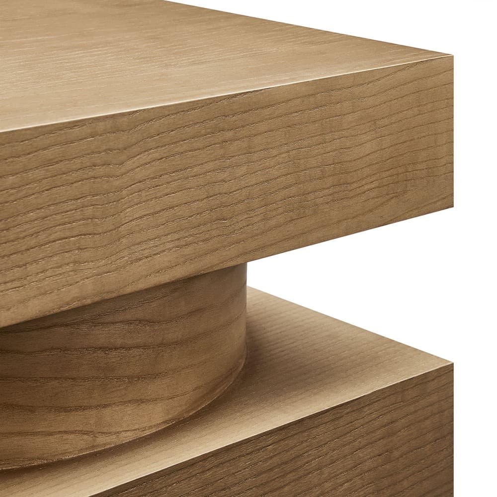 Perpetuate Totem End Table in Caramel Ash by Modway - Image 6