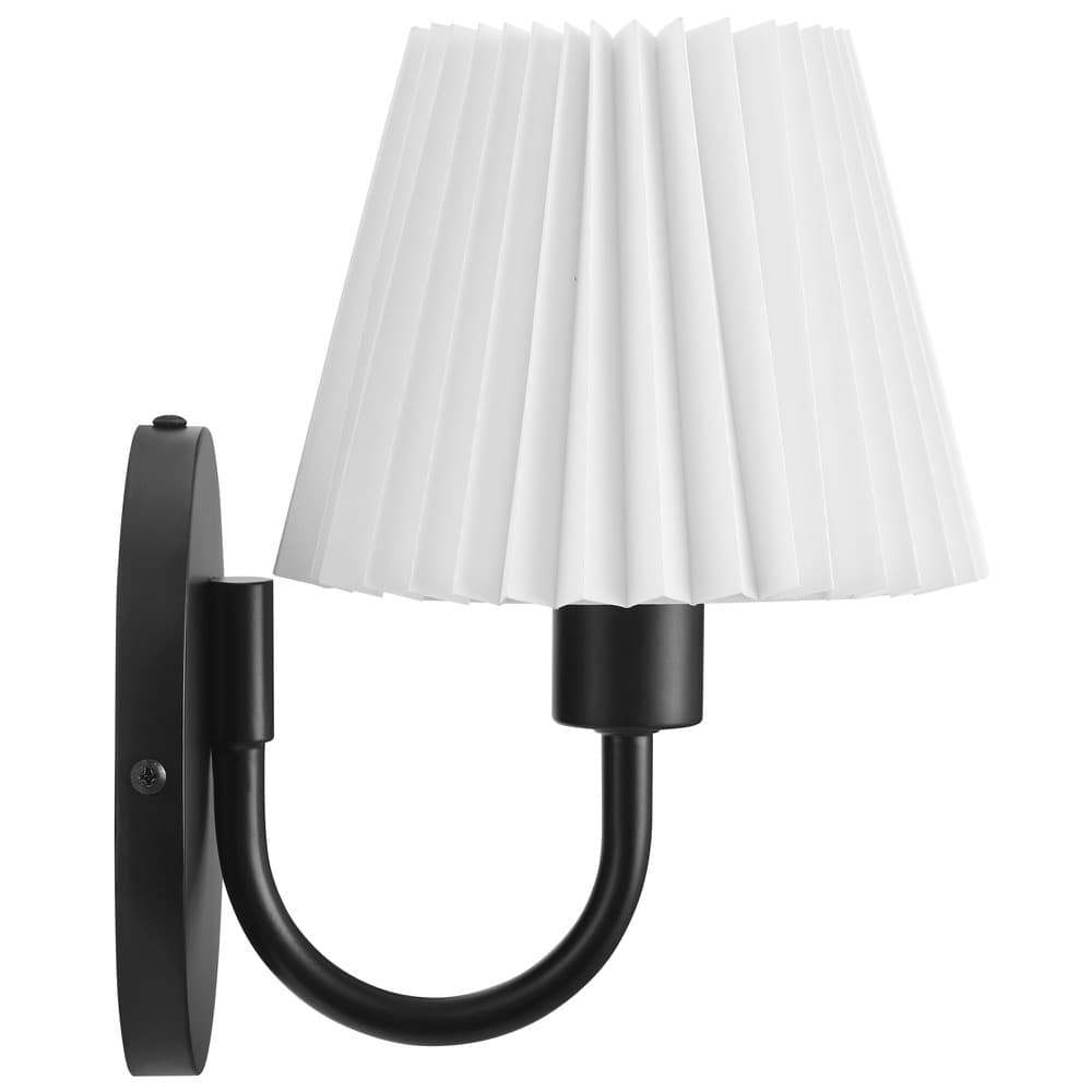 Wave Wall Sconce in Black by Modway - Image 5