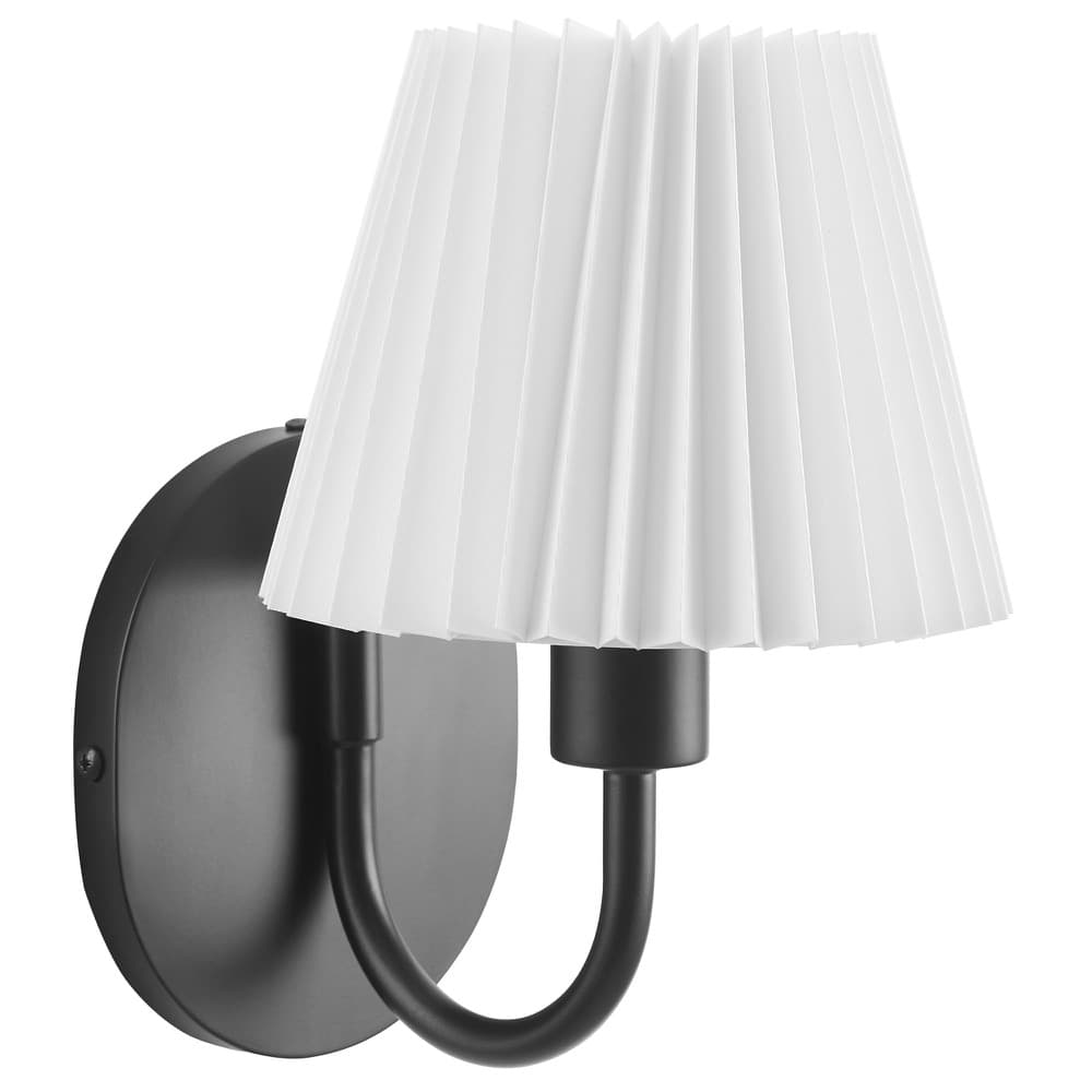 Wave Wall Sconce in Black by Modway