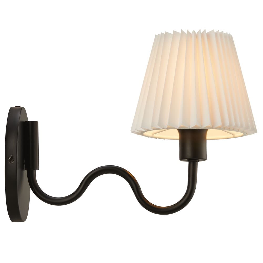 Wave Squiggle Arm Wall Sconce by Modway in Black by Modway - Image 7
