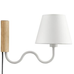 Sunlit Squiggle Arm Wall Sconce by Modway in Natural White by Modway