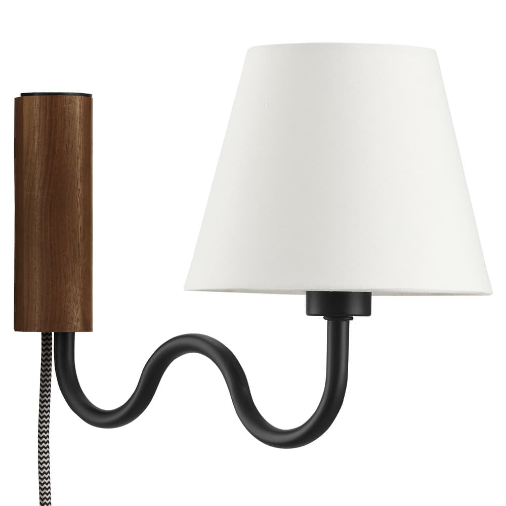 Sunlit Squiggle Arm Wall Sconce in Walnut Black by Modway - Image 5