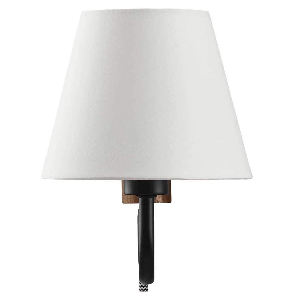 Sunlit Squiggle Arm Wall Sconce in Walnut Black by Modway - Image 6