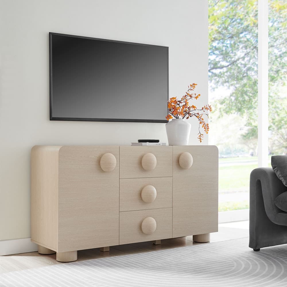 Sonnet 57" Sideboard Storage Cabinet in Ash by Modway - Image 10