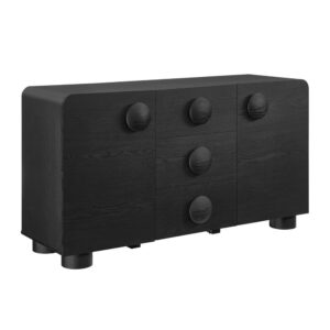 Sonnet 57" Sideboard Storage Cabinet by Modway in Black by Modway