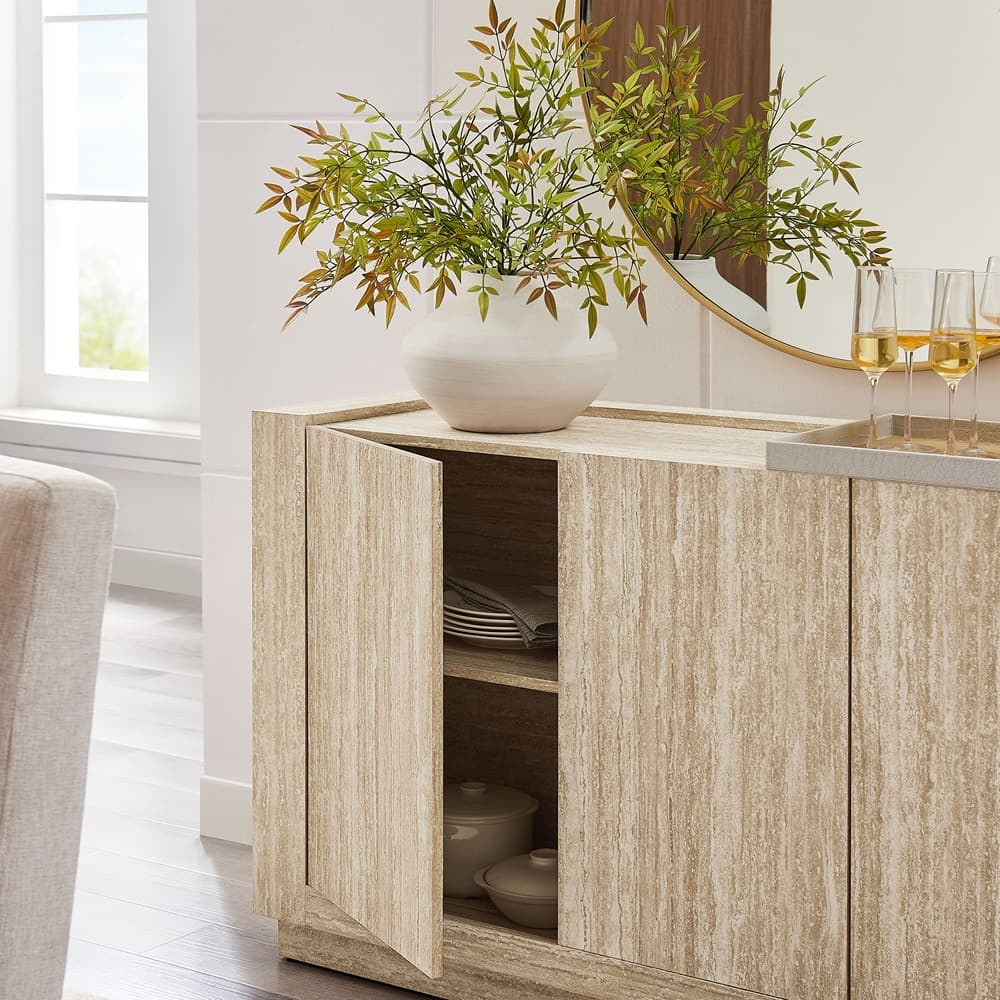 Hollis 59" Travertine Sideboard by Modway in Travertine by Modway - Image 11