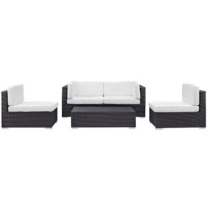Camfora 5 Piece Outdoor Patio Sectional Set by Modway