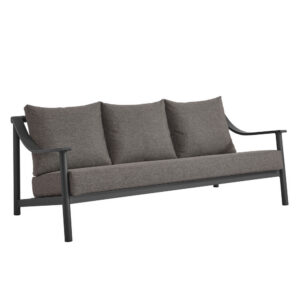 Terrace Outdoor Patio Aluminum Sofa in Carbon Graphite by Modway