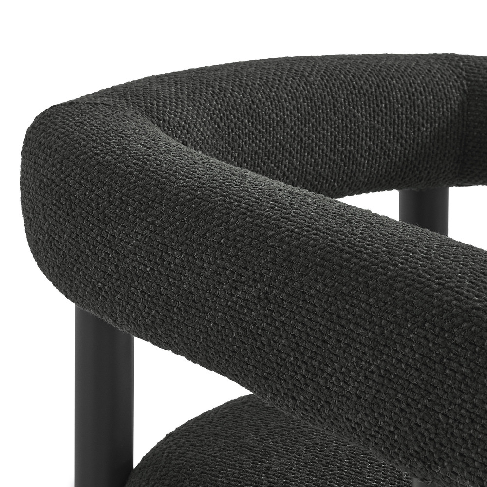 Nautica Outdoor Patio Aluminum Dining Armchairs Set of 2 in Charcoal Graphite by Modway - Image 8