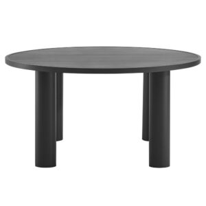 Nautica Outdoor Patio 60" Round Aluminum Dining Table by Modway in Graphite by Modway
