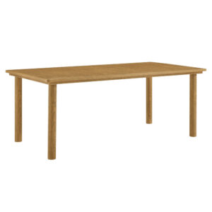 Parkland 76" Outdoor Patio Aluminum Dining Table by Modway in Natural by Modway