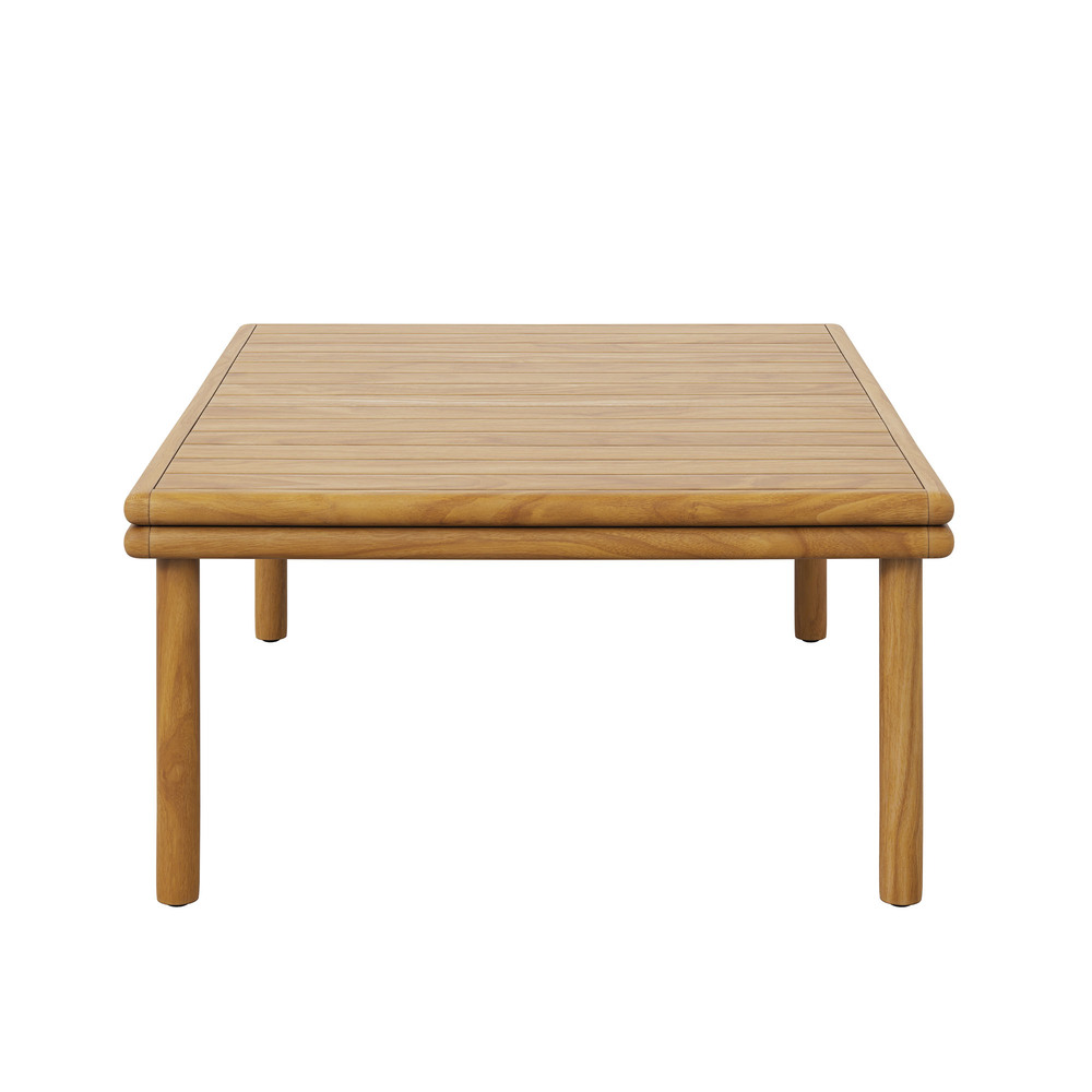 Wren Outdoor Patio Teak Wood Coffee Table in Natural by Modway - Image 4
