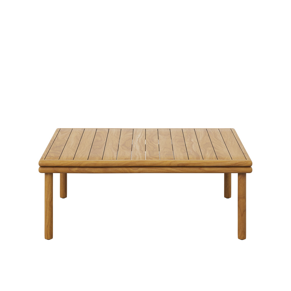 Wren Outdoor Patio Teak Wood Coffee Table in Natural by Modway - Image 5