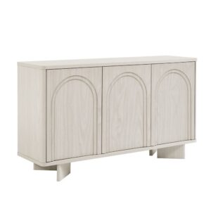 Flux Arched 3-Door Sideboard by Modway in White Wash by Modway