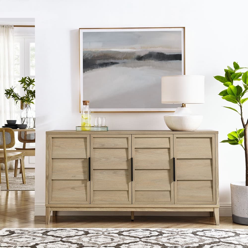Sinya 4-Door Sideboard in Light Oak by Modway - Image 9