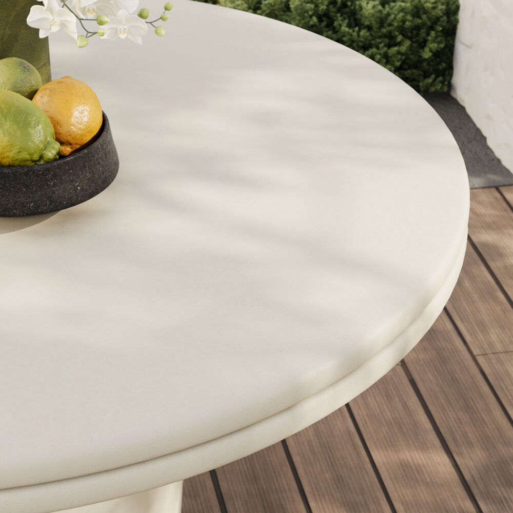 Brion 48" Indoor - Outdoor Patio Concrete Round Dining Table by Modway ...