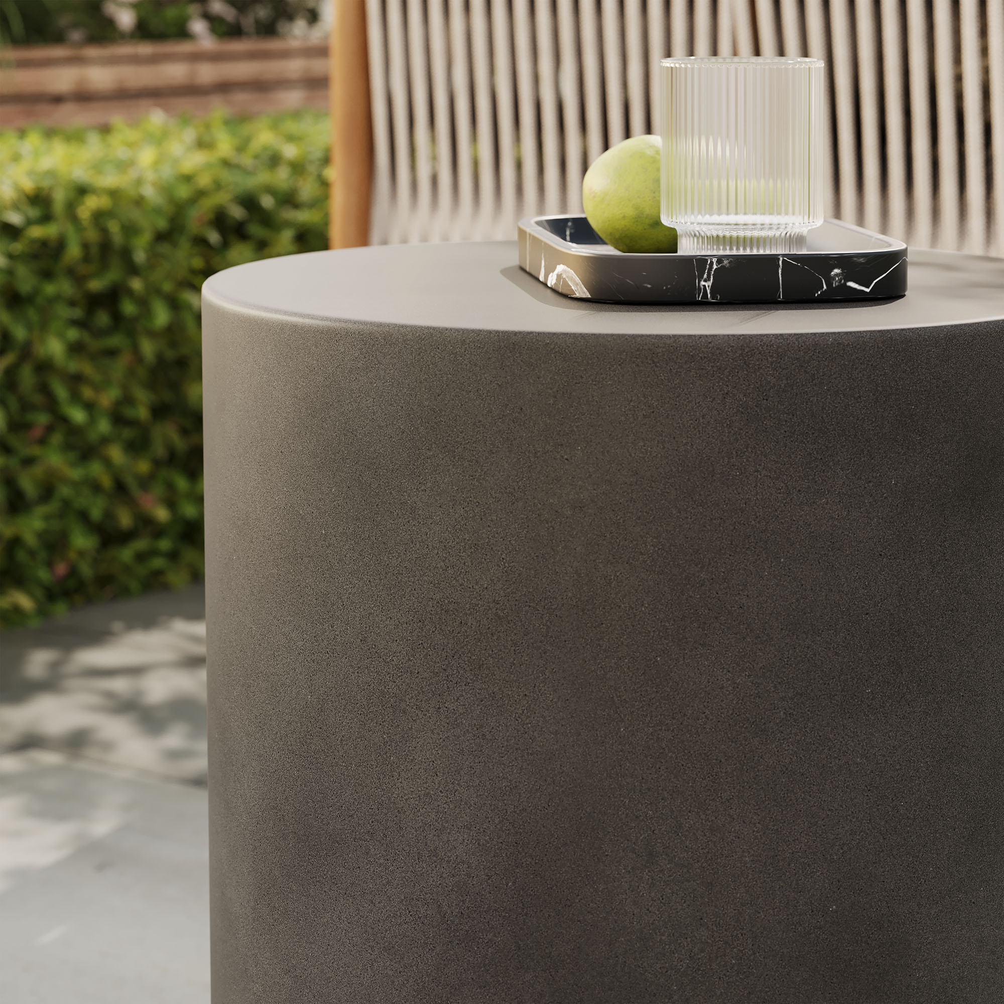 Brion Indoor - Outdoor Patio Concrete Stool by Modway - Image 7