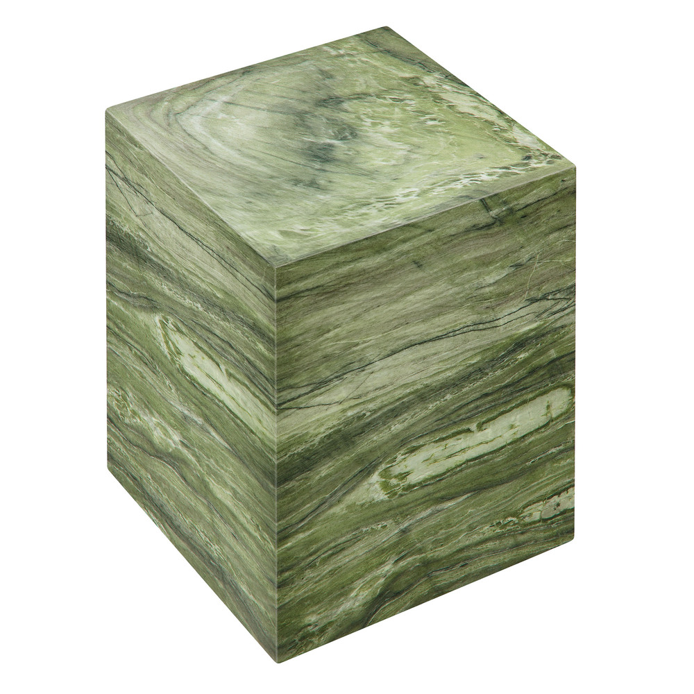 Jordana Square Plinth Indoor - Outdoor Patio Concrete Side Table in Green Marble by Modway - Image 6