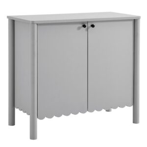 Emmeline 35" 2-Door Scalloped Sideboard Cabinet by Modway in Light Gray by Modway