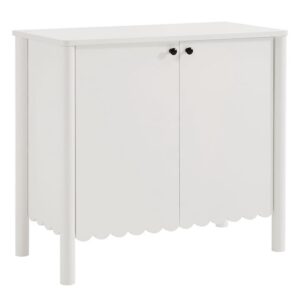 Emmeline 35" 2-Door Scalloped Sideboard Cabinet by Modway in White by Modway