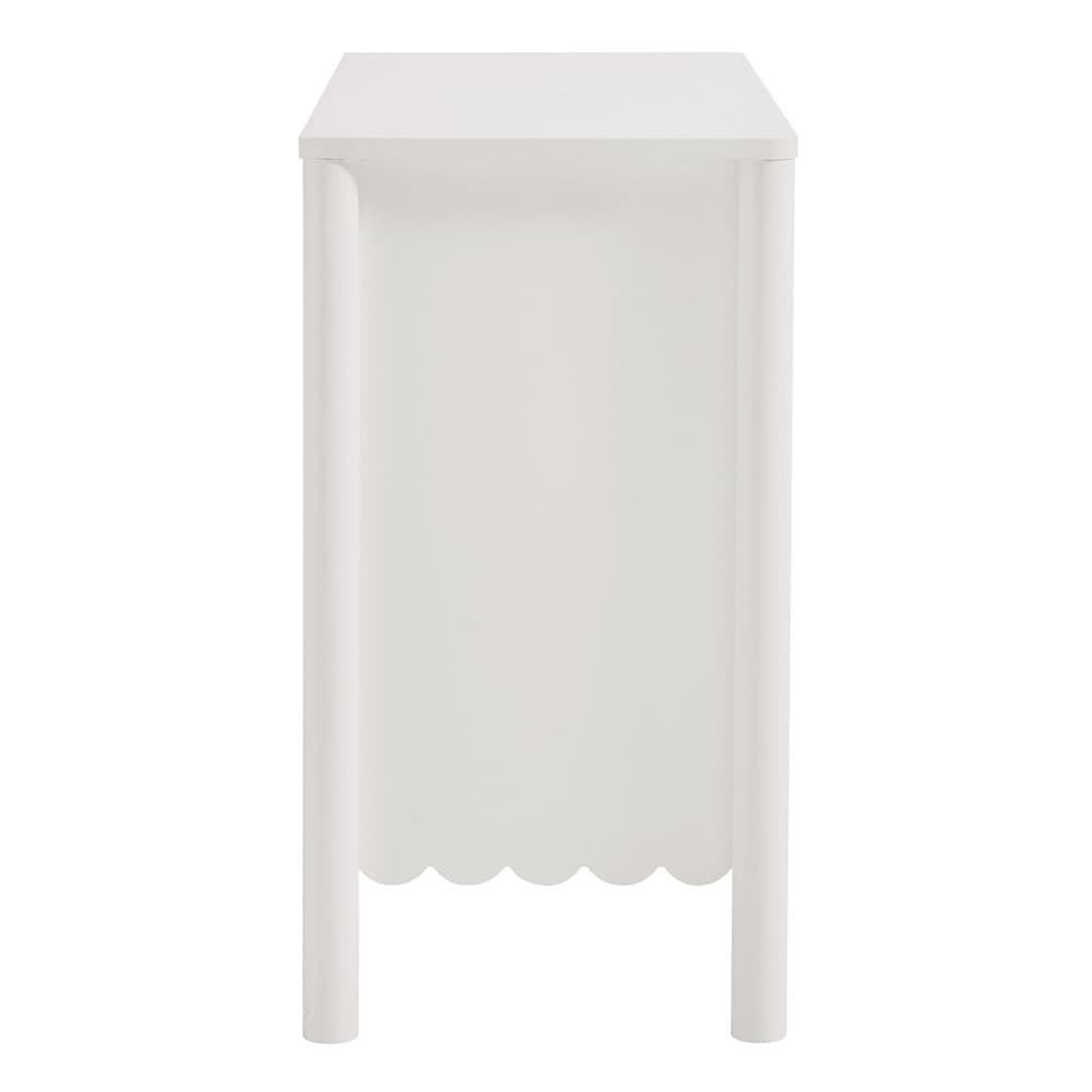 Emmeline 35" 2-Door Scalloped Sideboard Cabinet in White by Modway - Image 4