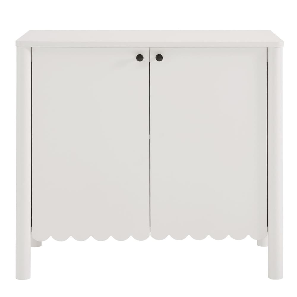 Emmeline 35" 2-Door Scalloped Sideboard Cabinet in White by Modway - Image 5