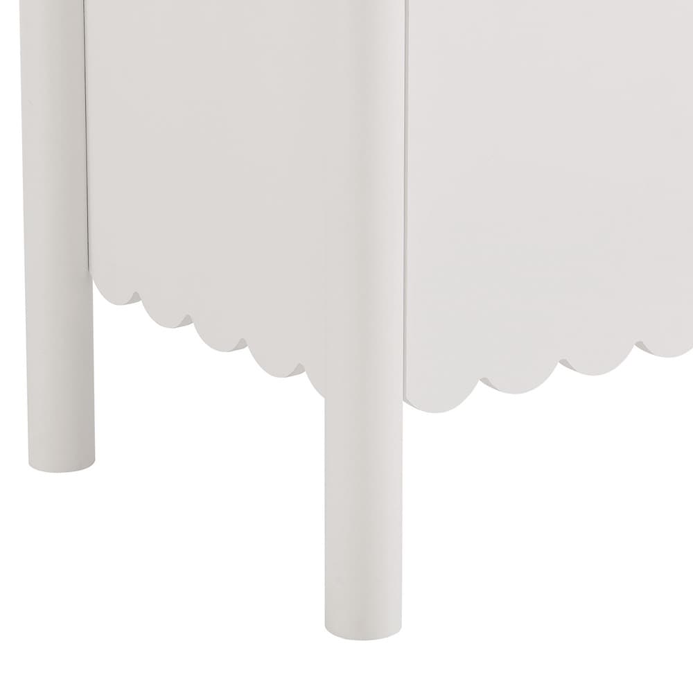 Emmeline 35" 2-Door Scalloped Sideboard Cabinet in White by Modway - Image 7