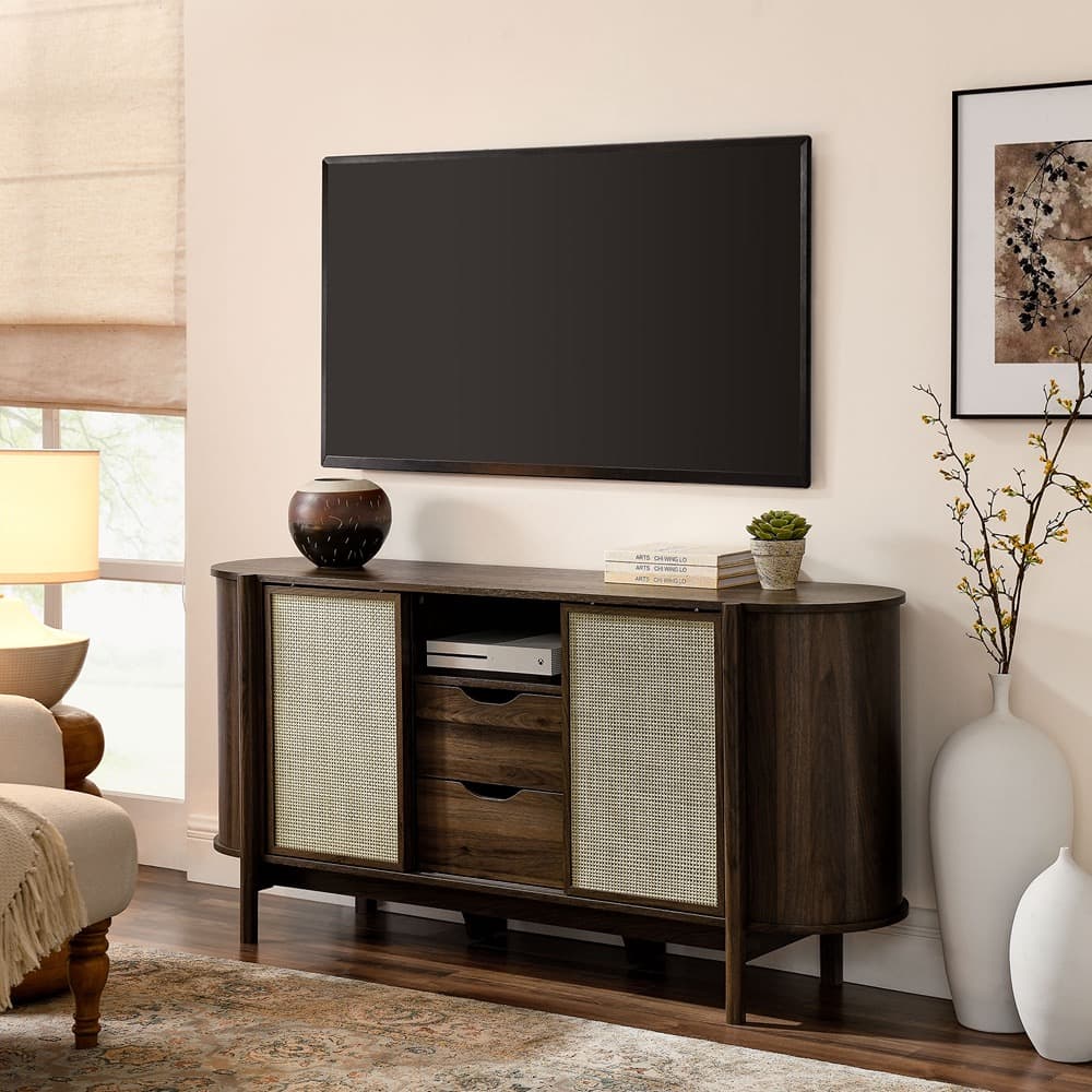 Reid 63" Curved Sideboard in Walnut by Modway - Image 10