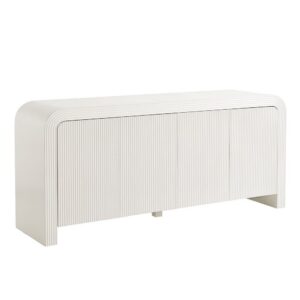 Waterflute 70" Fluted Sideboard Cabinet by Modway in White Matte by Modway