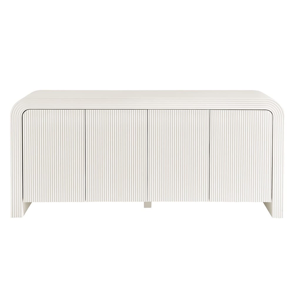 Waterflute 70" Fluted Sideboard Cabinet in White Matte by Modway - Image 5