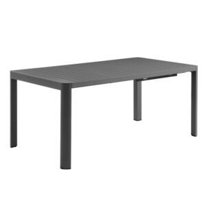 Tahoe Outdoor Patio Aluminum Extendable Dining Table in Gray by Modway