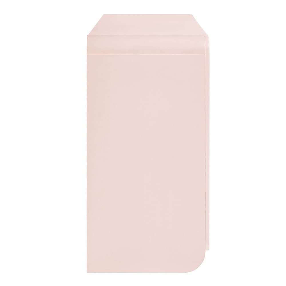 Dahlia Fluted and Scalloped Sideboard Storage Cabinet by Modway in Soft Pink by Modway - Image 4