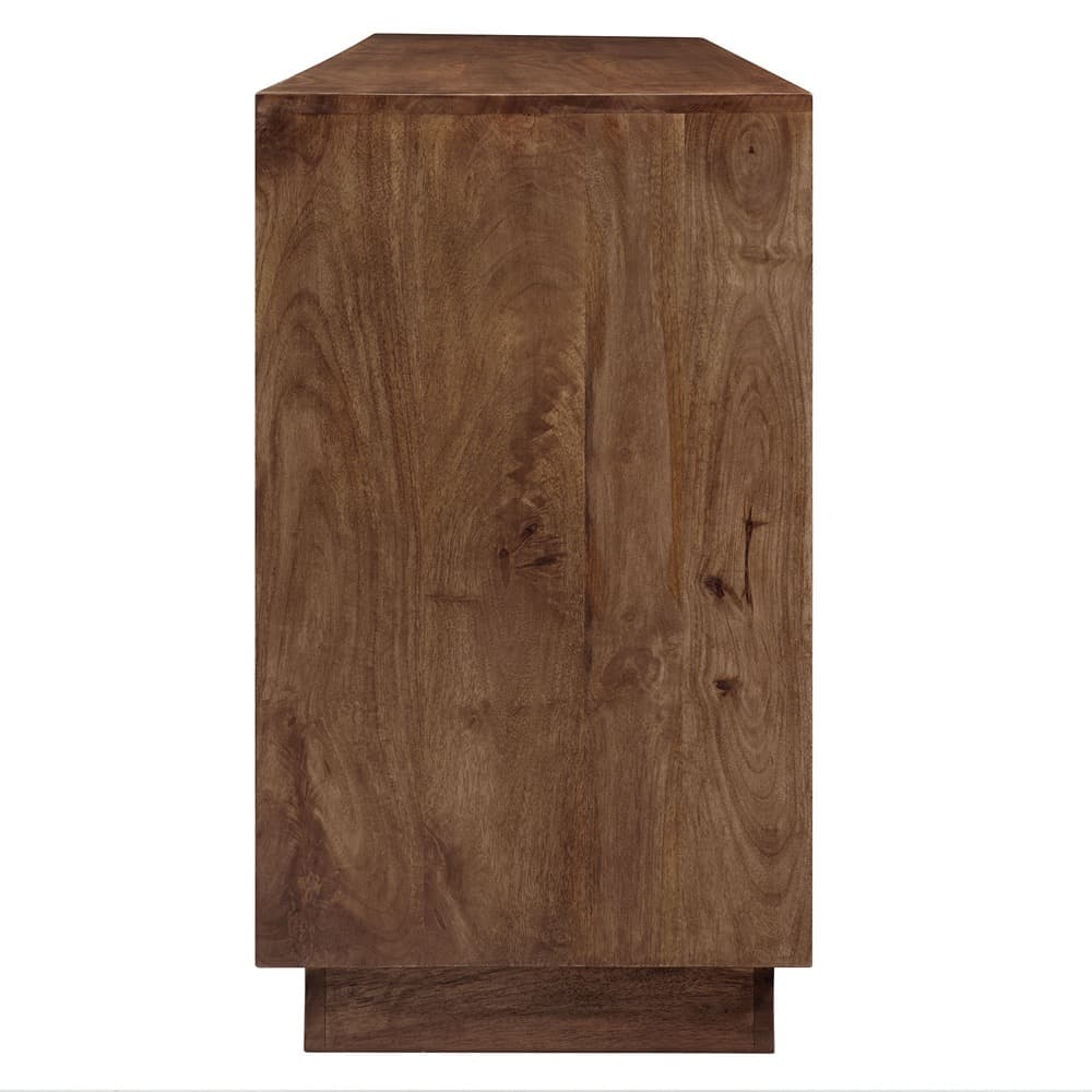 Veda 72" Mango Wood Sideboard Cabinet in Walnut by Modway - Image 4