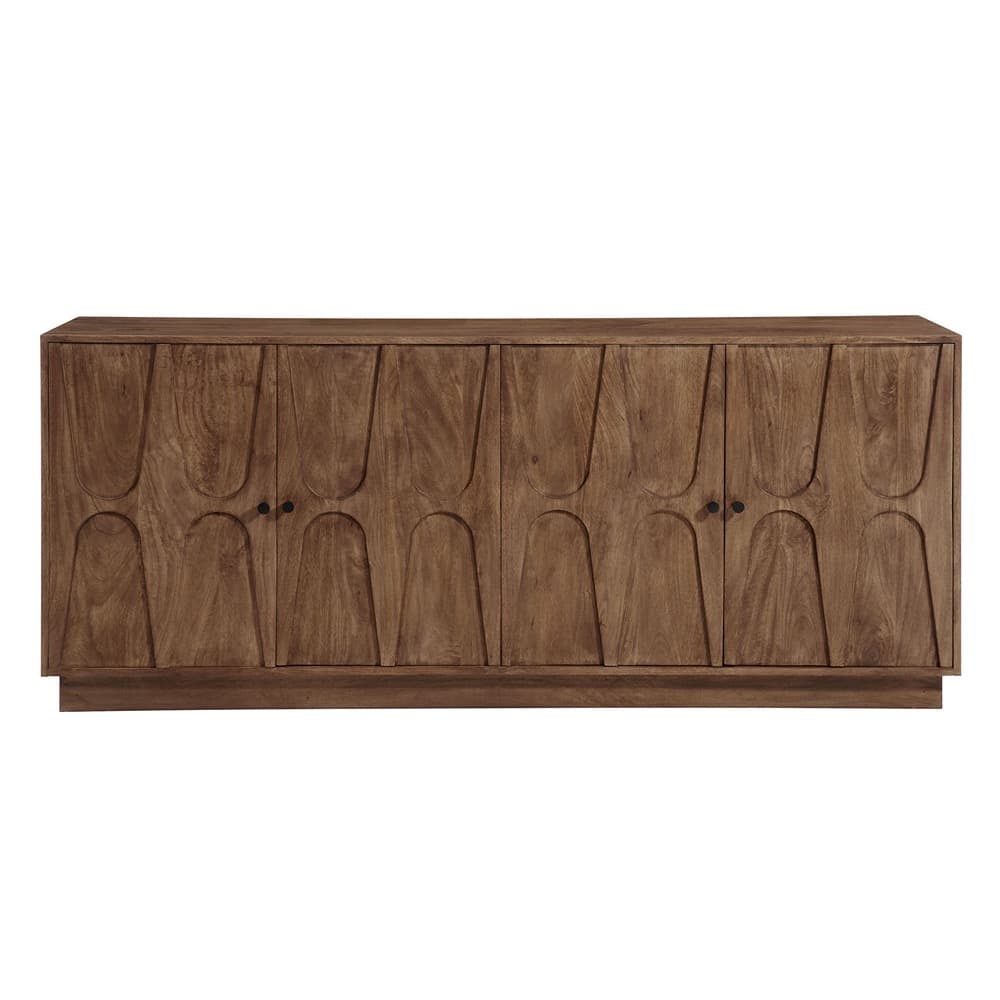 Veda 72" Mango Wood Sideboard Cabinet in Walnut by Modway - Image 5