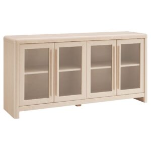 Evren 4-Door Sideboard Storage Display Cabinet by Modway in Ash by Modway