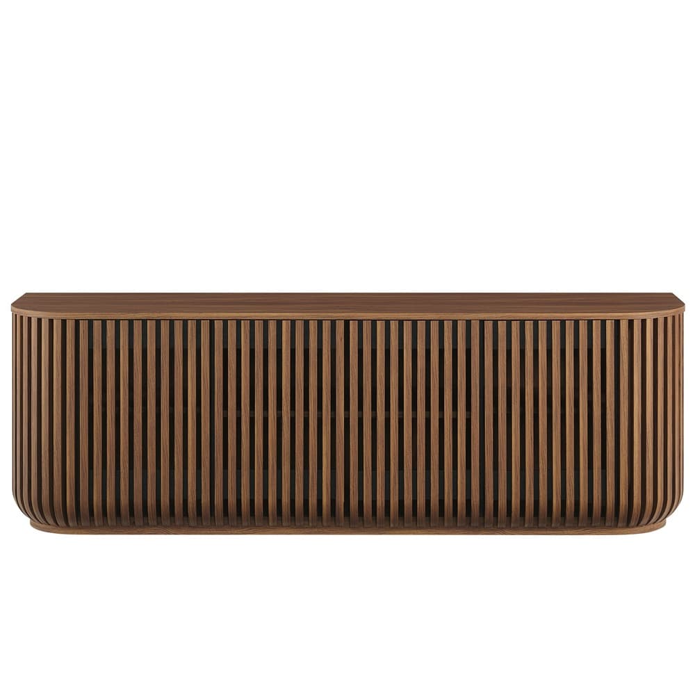 Fortitude 75" Curved Sideboard Storage Cabinet in Walnut by Modway - Image 5