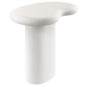 Elowen Outdoor Patio Side Table in White by Modway