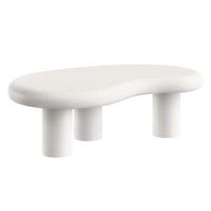 Elowen Outdoor Patio Coffee Table in White by Modway