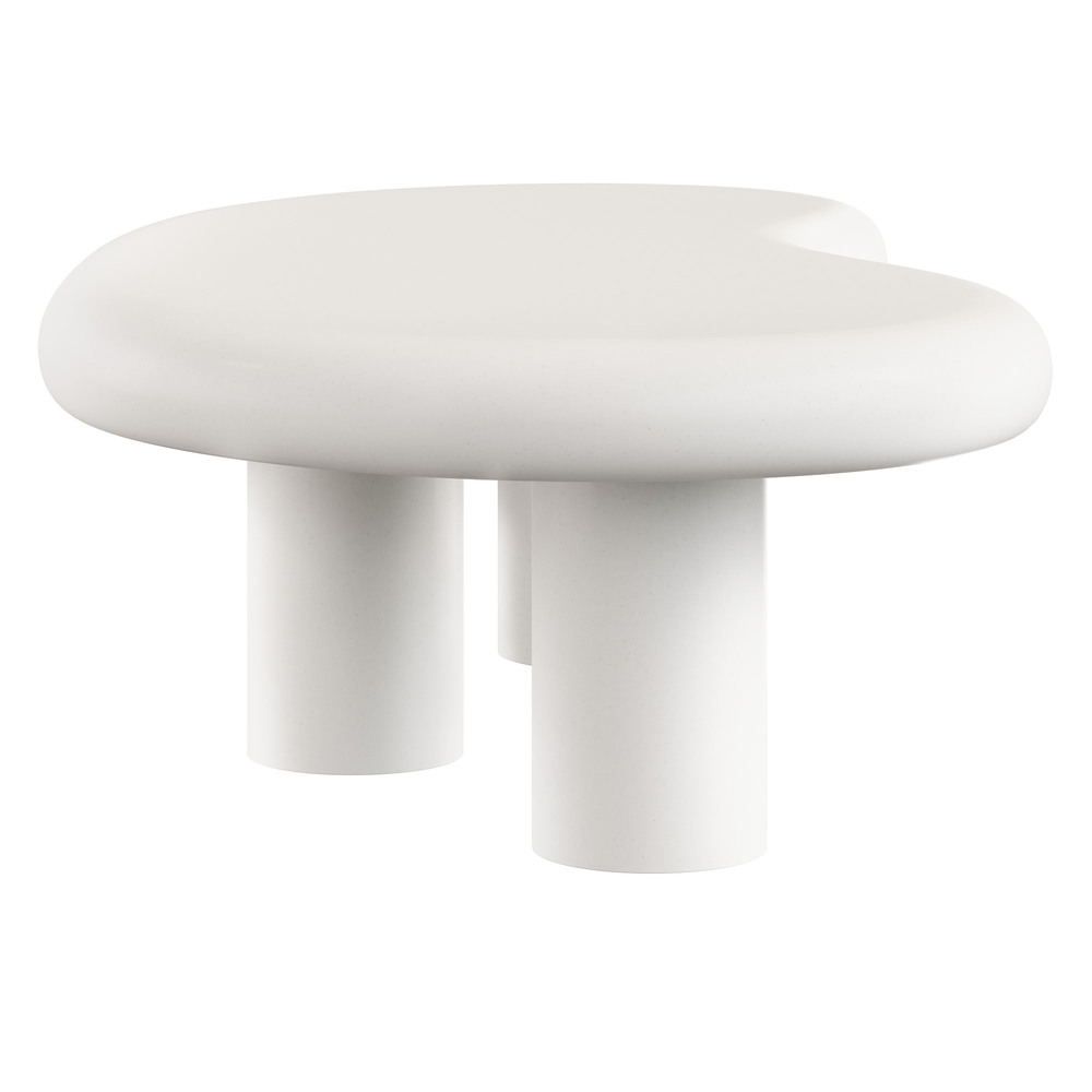 Elowen Outdoor Patio Coffee Table in White by Modway - Image 4