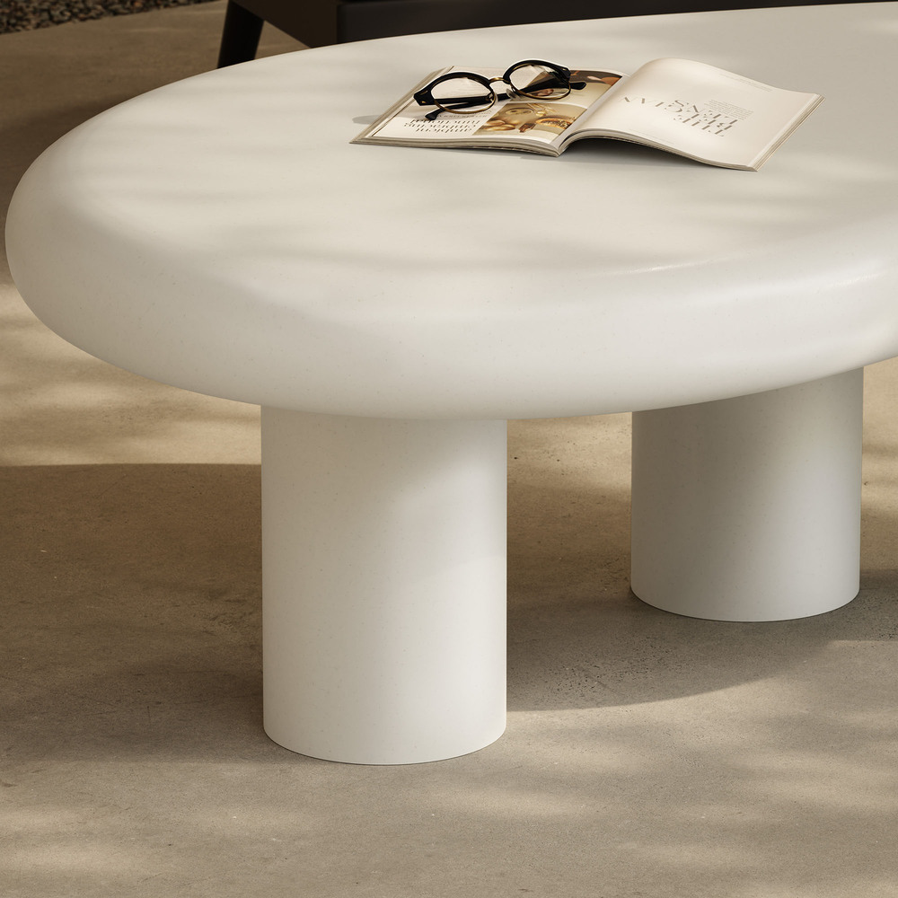 Elowen Outdoor Patio Coffee Table in White by Modway - Image 12