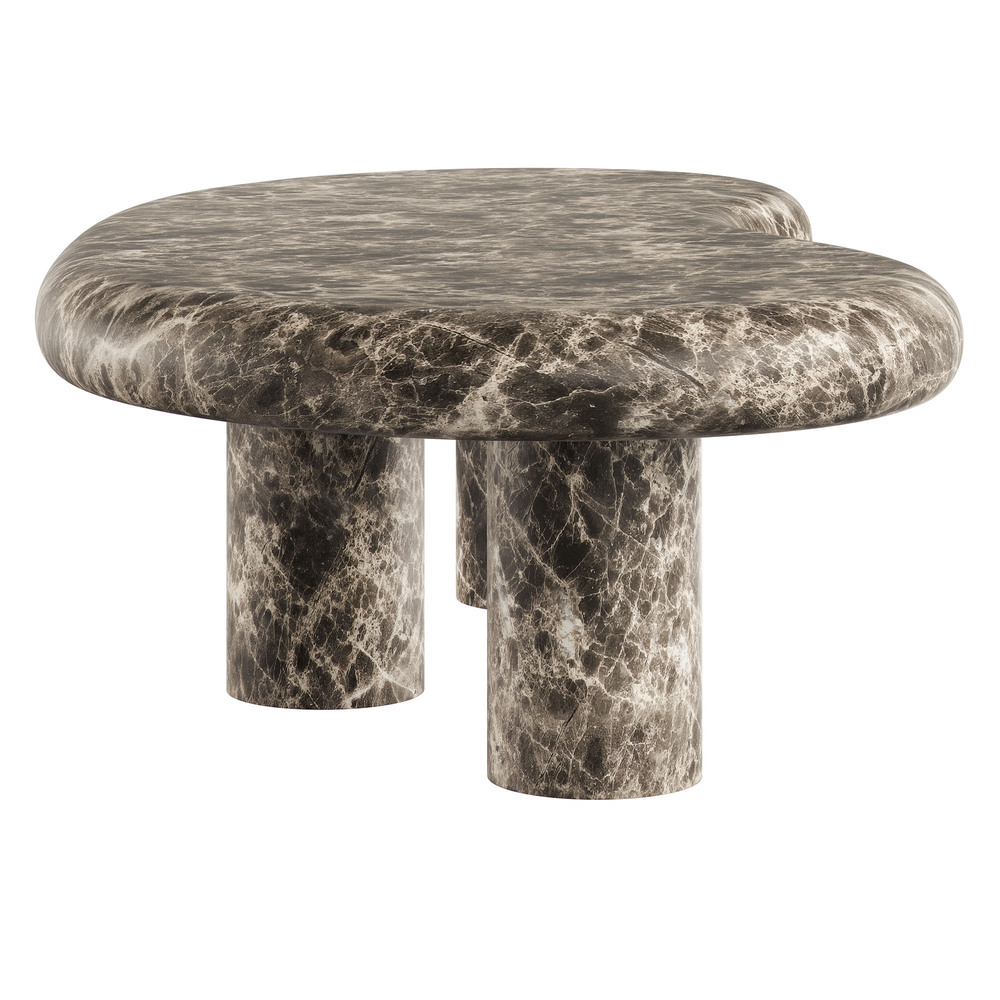 Elowen Outdoor Patio Faux Marble Coffee Table in Dark Emperador Marble by Modway - Image 4