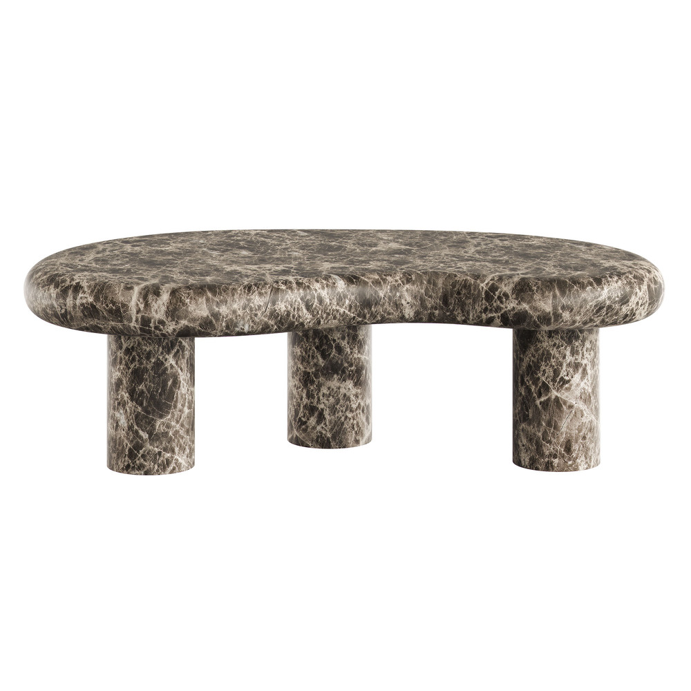Elowen Outdoor Patio Faux Marble Coffee Table in Dark Emperador Marble by Modway - Image 6